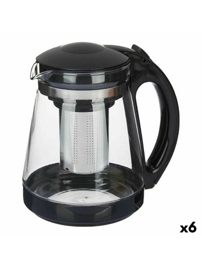 Théière Transparent Acier inoxydable Plastique verre 1,8 L (6 Unités)