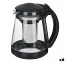 Teapot Transparent Stainless steel Plastic Glass 1,8 L (6 Units)