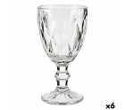 verre de vin Diamant Transparent verre 330 ml (6 Unités)