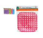 Set de Platos Puntos Desechable 24 x 2 x 19 cm (12 Unidades)
