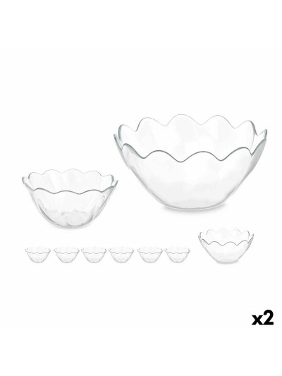 Set de Bols Hasir Transparent verre (2 Unités)