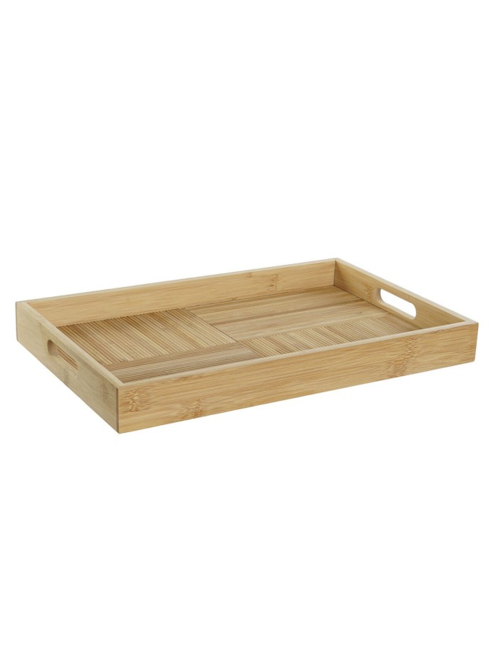 Tray DKD Home Decor Natural Bamboo 43 x 27 x 4,5 cm