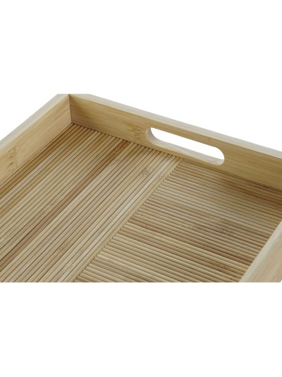 Tray DKD Home Decor Natural Bamboo 43 x 27 x 4,5 cm