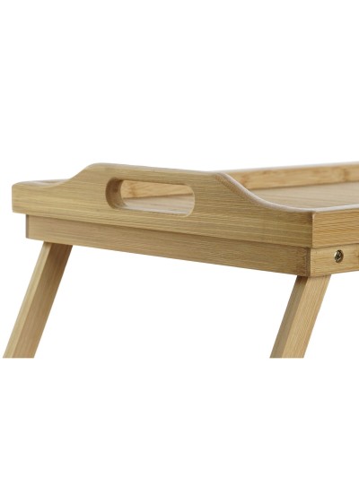 Folding Tray for Bed DKD Home Decor Bamboo 64 x 30 x 24 cm