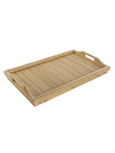 Folding Tray for Bed DKD Home Decor Bamboo 64 x 30 x 24 cm
