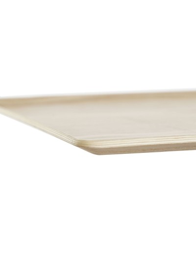 Bandeja DKD Home Decor Natural Bambú 36 x 28 cm 36 x 28 x 0,8 cm
