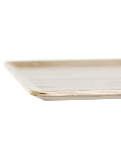 Bandeja DKD Home Decor Natural Bambú 27 x 20 cm 27 x 20 x 0,8 cm