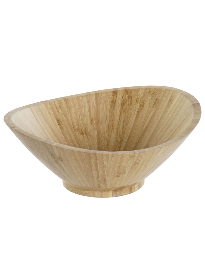 Bowl DKD Home Decor Natural Bamboo 24,6 x 22,5 x 9,5 cm