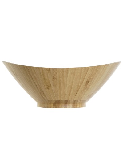 Bowl DKD Home Decor Natural Bamboo 24,6 x 22,5 x 9,5 cm