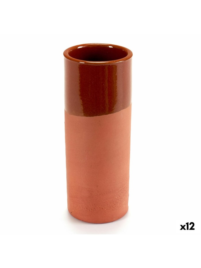 Glass Baked clay 12 Units 330 ml