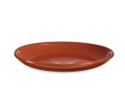 Plato Llano Barro cocido 23 x 2 x 23 cm Carne (10 Unidades)