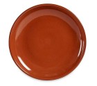 Plato Llano Barro cocido 23 x 2 x 23 cm Carne (10 Unidades)