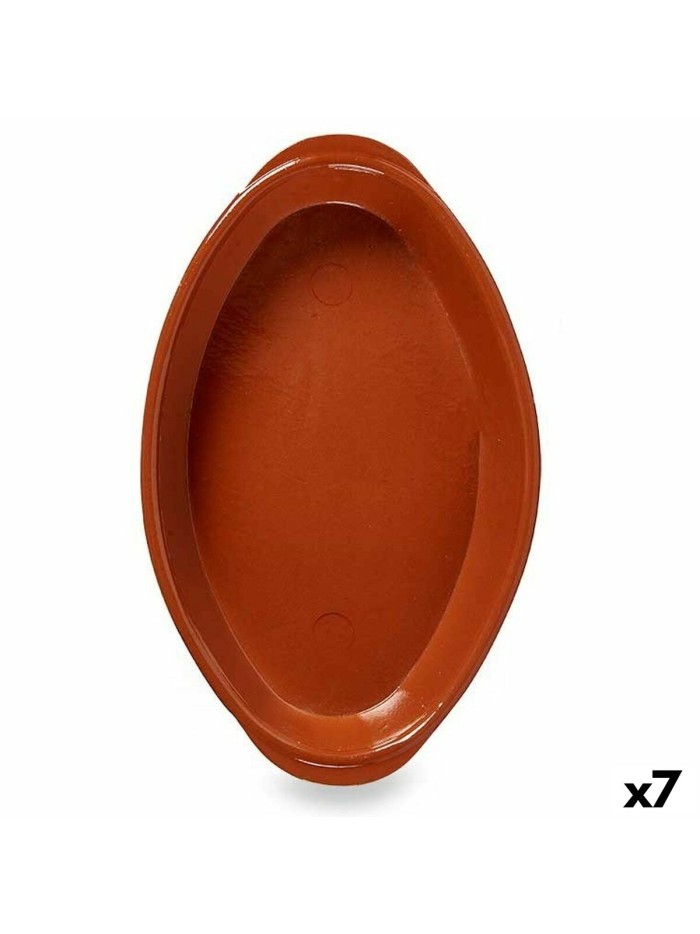 Oven Dish Baked clay 7 Units 39,5 x 5,5 x 24 cm