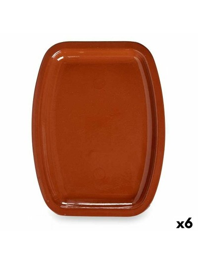 Plat de Four Faïence 6 Unités 30 x 4 x 40 cm