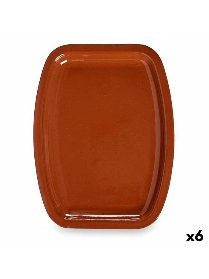 Fuente para Horno Barro cocido 6 Unidades 30 x 4 x 40 cm