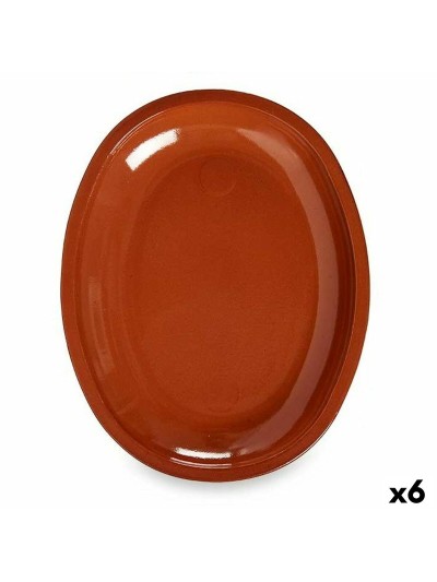 Fuente para Horno Barro cocido 6 Unidades 24,5 x 3 x 30,5 cm