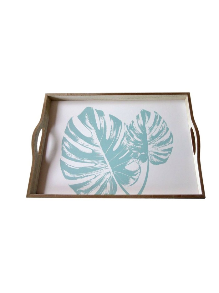 Tray Versa Shelly Blue MDF Wood 30 x 5 x 45 cm