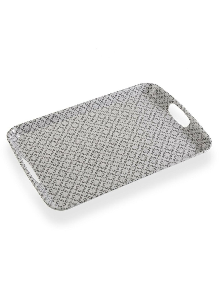 Snack tray Versa Oslo Grey Melamin 31 x 3 x 46,2 cm