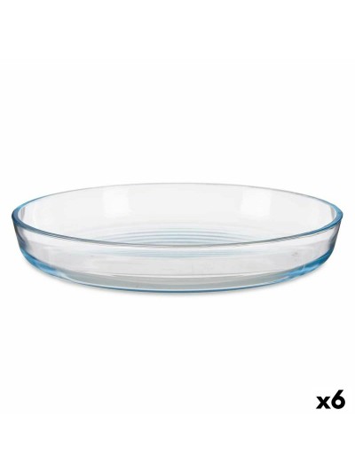 Baking tray Transparent Borosilicate Glass 31,5 x 5 x 31,5 cm (6 Units)