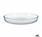 Baking tray Transparent Borosilicate Glass 31,5 x 5 x 31,5 cm (6 Units)