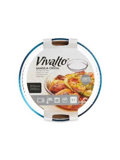 Bandeja para Horno Transparente Vidrio de Borosilicato 31,2 x 5 x 5 cm (6 Unidades)