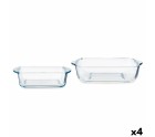 Set de Fuentes de Cocina Borcam Cuadrada (4 Unidades)
