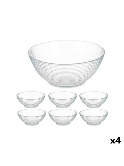 Set of bowls Generation Transparent Glass (4 Units)