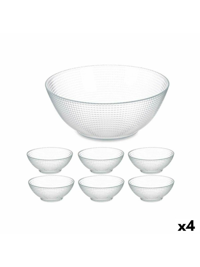 Set of bowls Generation Transparent Glass (4 Units)