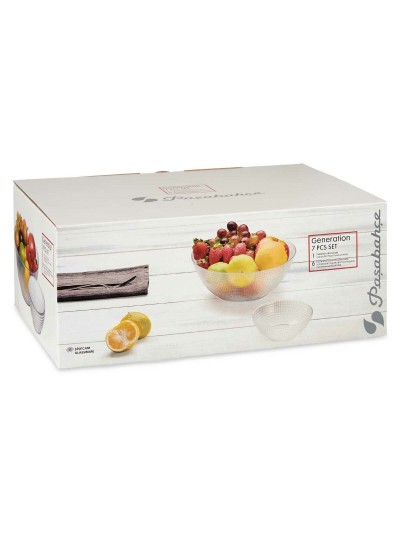 Set of bowls Generation Transparent Glass (4 Units)