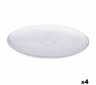 Plate set Generation Ø 27 cm Transparent Glass (4 Units)