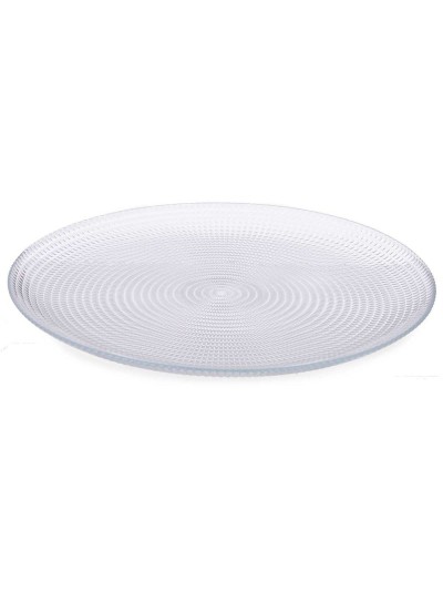 Plate set Generation Ø 27 cm Transparent Glass (4 Units)