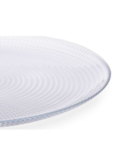 Plate set Generation Ø 27 cm Transparent Glass (4 Units)