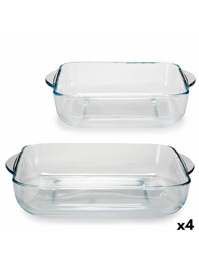 Ensemble de plats pour la cuisine Borcam Carré (4 Unités)