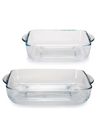 Set de Fuentes de Cocina Borcam Cuadrada (4 Unidades)