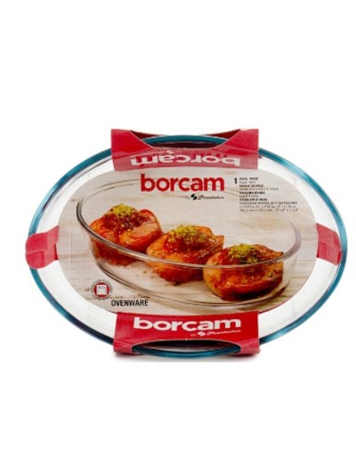 Fuente de Cocina Borcam Ovalada 1,5 L 18 x 6 x 26 cm (10 Unidades)