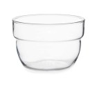Set of bowls Motto Transparent Glass 200 ml (8 Units)