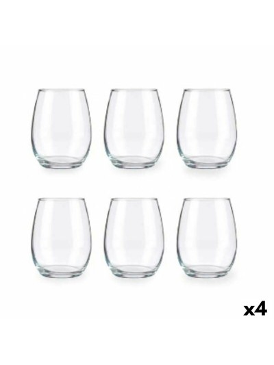Set de Verres Amber Transparent verre 350 ml (4 Unités)