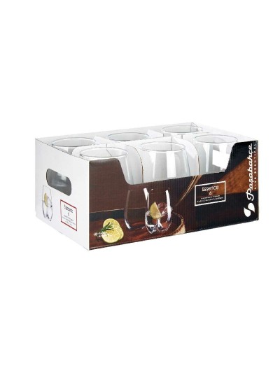 Set de Vasos Amber Transparente Vidrio 350 ml (4 Unidades)