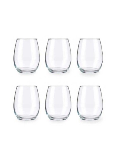 Set de Verres Amber Transparent verre 350 ml (4 Unités)