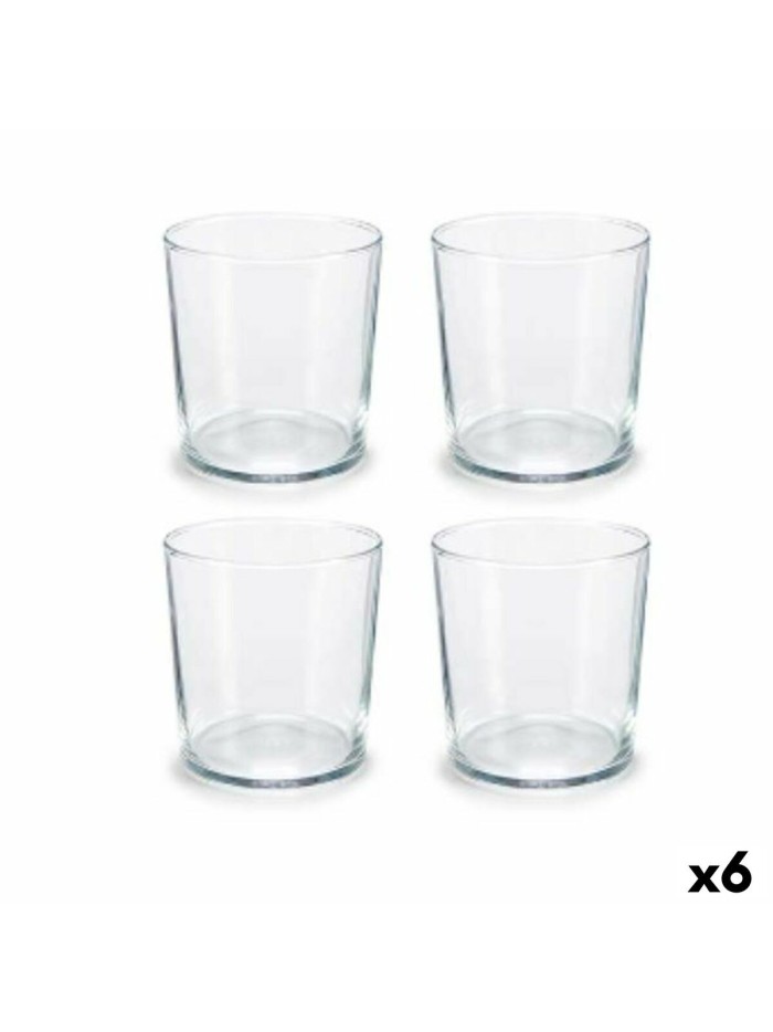 Set de Vasos Bistro 380 ml Transparente Cristal (6 Unidades)