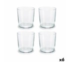 Set de Vasos Bistro 380 ml Transparente Cristal (6 Unidades)