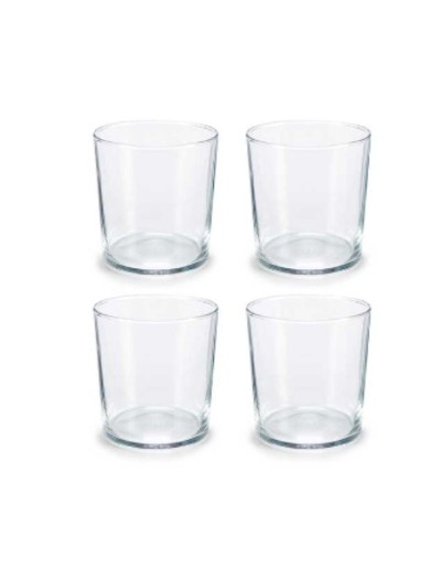 Set de Vasos Bistro 380 ml Transparente Cristal (6 Unidades)