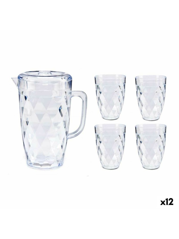 Pichet Lot Transparent Plastique (12 Unités)