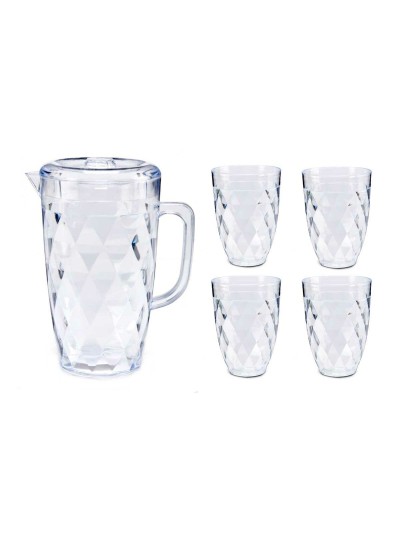 Pichet Lot Transparent Plastique (12 Unités)