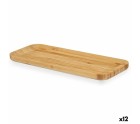 Snack tray Brown Bamboo 29,5 x 1,6 x 11,5 cm Aperitif (12 Units)