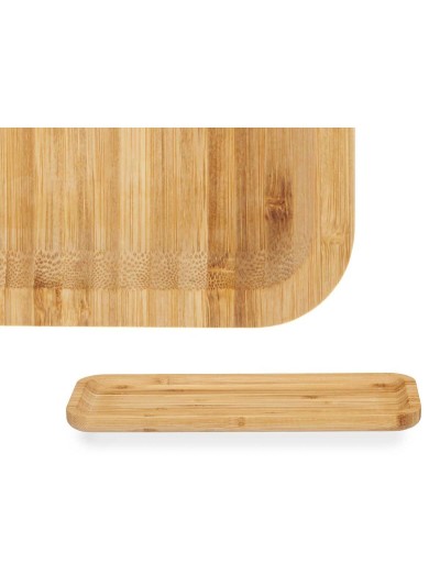 Bandeja de Aperitivos Marrón Bambú 29,5 x 1,6 x 11,5 cm Aperitivo (12 Unidades)