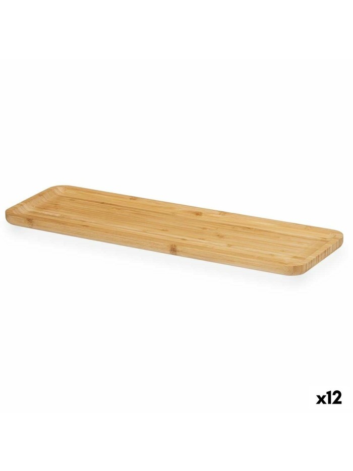 Snack tray Brown Bamboo 46 x 1,6 x 15 cm Aperitif (12 Units)