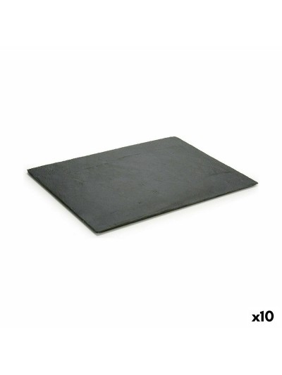 Plateau apéritif Noir Ardoise 40 x 0,5 x 30 cm (10 Unités)