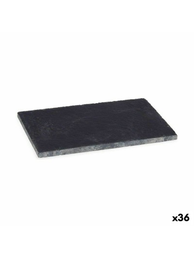 Bandeja de Aperitivos Negro Pizarra 10 x 0,5 x 15 cm (36 Unidades)