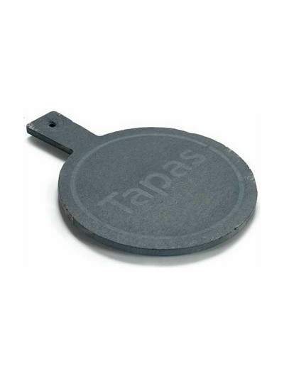 Bandeja de Aperitivos Con asa Bambú Pizarra 14 x 1 x 19 cm (48 Unidades)